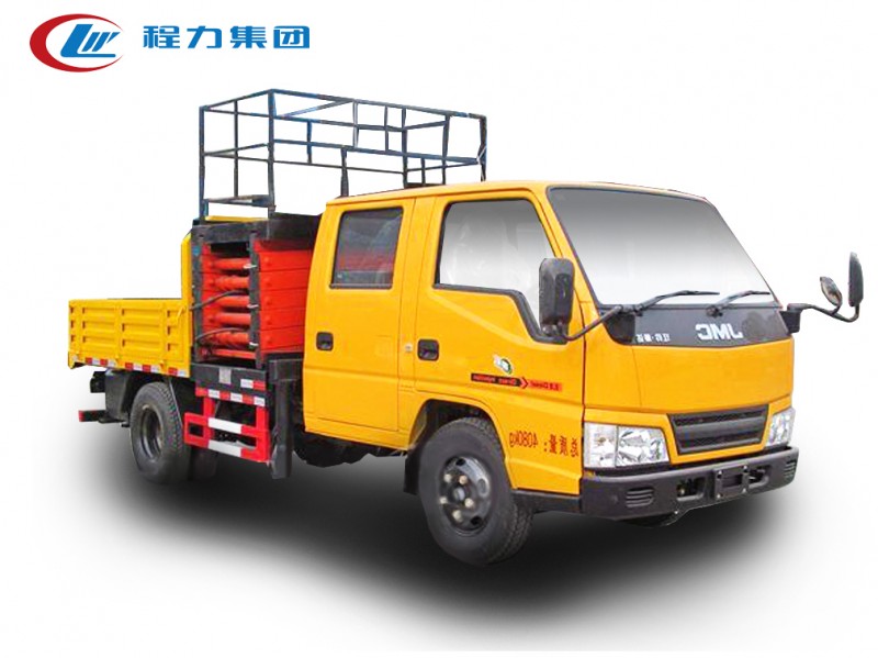 江鈴雙排座8-10米平臺升降高空作業車 江鈴雙排座8-10米平臺升降高空作業車圖片