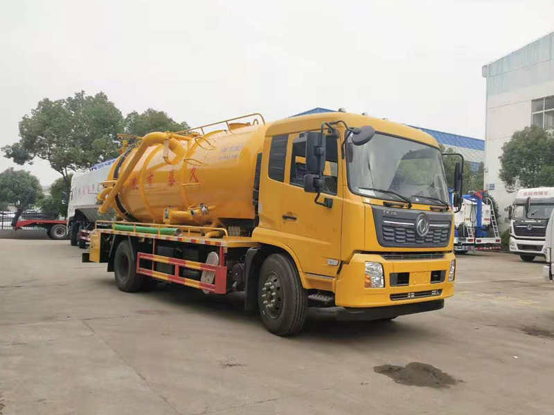 東風天錦15方清洗吸污車